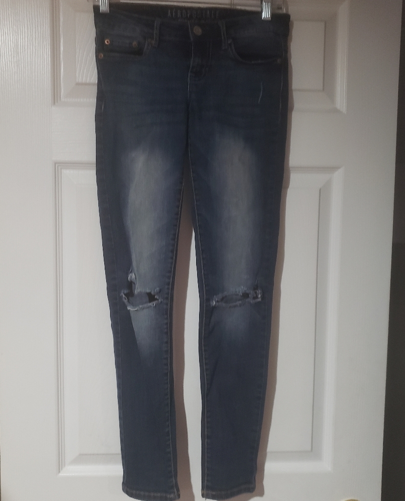 Aeropostale jeggings jeans distressed reg/normal